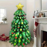 KADUOS 9pcs Christmas Tree Balloon Set - Festive Holiday and New Year'S Party Supplies, Indoor & Outdoor Decorations, Suitable for Ages 14+, No Electricity Required, Green Plastic Balloons