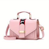 Simple Trendy Square Shoulder Bag, All-Match Flap Crossbody Bag, Women's Classic Bag