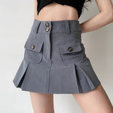 deanwangkt - Raquelle Pleated Pocket Skirt