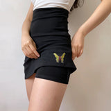 deanwangkt - 90s Retro Butterfly Skirt ~ HANDMADE