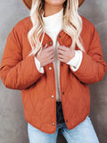 Women's Outerwear Solid Pocket Padded Coat