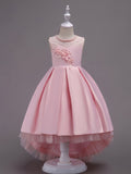 Stunning Girls' Tutu Dress - High-Low Tail, Sparkly, Elegant, and Comfortable - Perfect for Christmas, Birthday, Wedding, and Performance Occasions