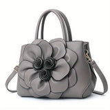 Chic Floral Tote Bag - Stylish Top Handle Satchel with Durable Construction, Spacious Purse for Womens Casual Everyday Wear