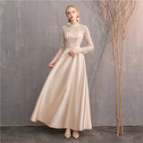 Bridesmaid Dress Long New Slimming Long Sleeve Chorus Banquet Graduation Sisters Group Slim Evening Dress Fairy Dress