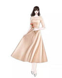 Bridesmaid Dress Long New Slimming Long Sleeve Chorus Banquet Graduation Sisters Group Slim Evening Dress Fairy Dress