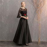 Bridesmaid Dress Long New Slimming Long Sleeve Chorus Banquet Graduation Sisters Group Slim Evening Dress Fairy Dress