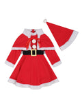 Girls Cute Santa Cosplay Costumes 2pc Christmas Gift Birthday Party