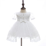 Newborn Girl Infant Baptism Dress Years Old One-Month Birthday Wedding Dress Two-Piece Set