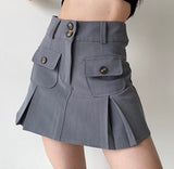 deanwangkt - Raquelle Pleated Pocket Skirt