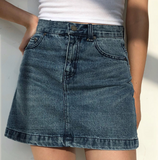 deanwangkt - Vintage Denim Skirt