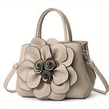 Chic Floral Tote Bag - Stylish Top Handle Satchel with Durable Construction, Spacious Purse for Womens Casual Everyday Wear