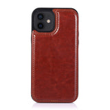 Premium PU Leather Wallet Phone Case with Card Slots and Magnetic Closure - Slim-Fit Design for iPhone 11, 12, 13, 14 Series & More - 4G/5G Compatible