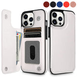 Premium PU Leather Wallet Phone Case with Card Slots and Magnetic Closure - Slim-Fit Design for iPhone 11, 12, 13, 14 Series & More - 4G/5G Compatible