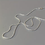 Sparkling Necklace Women's Italian Collar Chain Neckchain Minimalist Necklace