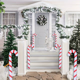 Giant 35" Inflatable Candy Cane Balloon - Ideal for Christmas & Holiday Decor, Indoor/Outdoor Use, Red & White