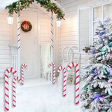 Giant 35" Inflatable Candy Cane Balloon - Ideal for Christmas & Holiday Decor, Indoor/Outdoor Use, Red & White