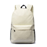 New Koreanstyle Backpack Candy Color Backpack White Ditch Student Schoolbag Logo One Piece Dropshipping