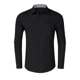 DEANWANGKT 2025 men's linen shirt men's autumn and winter long-sleeved shirt Popular trade large size men's jacket shirt wholesale