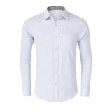 DEANWANGKT 2025 men's linen shirt men's autumn and winter long-sleeved shirt Popular trade large size men's jacket shirt wholesale