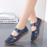 DEANWANGKT  Cross-Border plus Size Loafers Spring/Summer New Women's Sandals Hollowed Women's Shoes Hole Shoes Mom Shoes Women's Shoes