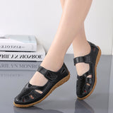 DEANWANGKT  Cross-Border plus Size Loafers Spring/Summer New Women's Sandals Hollowed Women's Shoes Hole Shoes Mom Shoes Women's Shoes