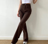 deanwangkt - Coffee Time Brown Trousers