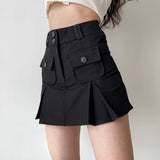 deanwangkt - Raquelle Pleated Pocket Skirt