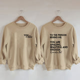 Letter Print Pullover Sweatshirt, Casual Long Sleeve Crew Neck Sweatshirt For Fall & Winter, Women's Clothing