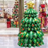 KADUOS 9pcs Christmas Tree Balloon Set - Festive Holiday and New Year'S Party Supplies, Indoor & Outdoor Decorations, Suitable for Ages 14+, No Electricity Required, Green Plastic Balloons