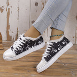 deanwangkt - Halloween Yellow Casual Daily Patchwork Printing Round Comfortable Shoes