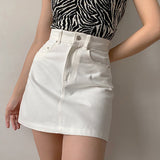 deanwangkt - Lookbook Denim Skirt // White ~ HANDMADE