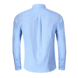 DEANWANGKT 2025 men's linen shirt men's autumn and winter long-sleeved shirt Popular trade large size men's jacket shirt wholesale