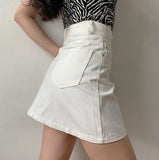 deanwangkt - Lookbook Denim Skirt // White ~ HANDMADE