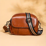 Retro Style Crossbody Bag For Women, Small Round Coin Purse, Multi Pocket Zipper Shoulder Bag