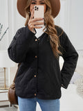 Women's Outerwear Solid Pocket Padded Coat