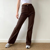 deanwangkt - Coffee Time Brown Trousers