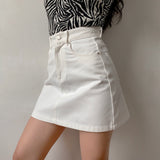 deanwangkt - Lookbook Denim Skirt // White ~ HANDMADE