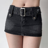 deanwangkt - Hot Girl Denim Mini Skirt