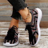 deanwangkt - Black Casual Sportswear Daily Patchwork Frenulum Round Comfortable Out Door Shoes