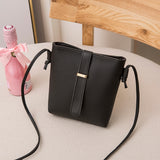 deanwangkt-1  Mini Faux Leather Bucket Bag, Vintage Zipper Shoulder Bag, Women's Casual Purse For Phone & Coin