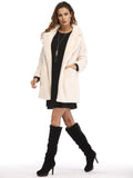 Winter Warm Plush Loose Coat, Casual Long Sleeve Fashion Teddy Outerwear, Women's Clothing