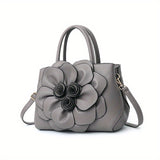 Chic Floral Tote Bag - Stylish Top Handle Satchel with Durable Construction, Spacious Purse for Womens Casual Everyday Wear