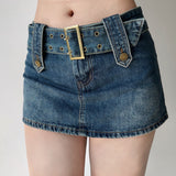 deanwangkt - Hot Girl Denim Mini Skirt