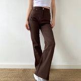 deanwangkt - Coffee Time Brown Trousers