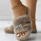 deanwangkt - Khaki Casual Living Patchwork Round Keep Warm Comfortable Shoes (Subject To The Actual Object)