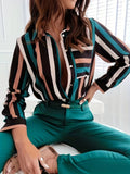 Zebra Print Pocket Button Shirt, Casual Long Sleeve Shirt For Spring & Fall, Women's Clothing