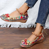 Summer Elegance in Every Step: Breathable Floral Women's Flats with Bow Details, Perfect for Any Occasion