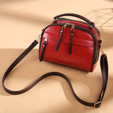 Retro Style Crossbody Bag, Vegan Leather Pillow Handbag, Women's Top Handle Multi Pocket Purse