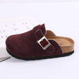 DEANWANGKT New Autumn Cork Baby Girl Children's Shoes Belt Buckle Home Boy Casual Slippers One Piece Dropshipping