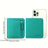 Snap Closure PU Leather Wallet: Multi-Slot, ID Window & Coin Pocket - Compact, Secure & Stylish